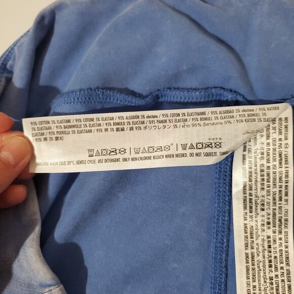 Disney Disneyland Resort Spellout Cropped Moto Leggings Womens Plus Size 3X Blue - Picture 7 of 8